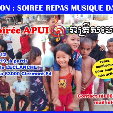 Soirée APUI du Cambodge 12 octobre 2019